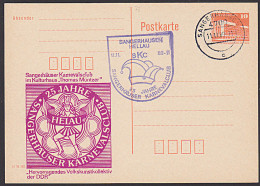 Sangerhausen Thomas Müntzer - Kulturhaus Karnevalsclub Auf C-GA Der DDR 1989mit Anlass.Gummistempel - Private Postcards - Used