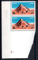 Ägypten 1510 Y Mnh Paar Ecke Druckdatum Pyramide Giseh - EGYPT / EGYPTE - Neufs