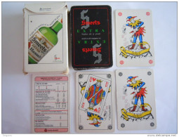 52 Kaarten Speelkaarten Jeu De Cartes + 2 Jokers + Bridge Table + Doosje Pub Smeets Genever Alkohol Gebruikt - 54 Carte