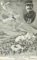 LES EXPLOITS DE PEGOUD (aviateur) - Guerre 1914-1915, Carte Illustrée Par Odis. - Aviateurs