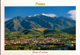 Delcampe - PRADES     ( PYRENEES ORIENTALES )    VUE GENERALE DE LA CITE DU CONFLENT . AU FOND ,  LE CANIGOU - Prades