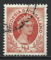 Rhodesia & Nyasaland 1954. Scott #141 (U) Queen Elizabeth II - Rhodesia & Nyasaland (1954-1963)