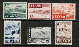 ICELAND   Scott # C 21-6* MINT LH (CONDITION AS PER SCAN) (Stamp Scan # 915-7) - Poste Aérienne