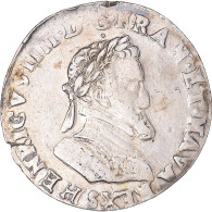 Monnaie, France, Henri IV, 1/2 Franc, 1596, Troyes, TB+, Argent, Gadoury:590 - 1589-1610 Heinrich IV.