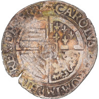 Monnaie, Pays-Bas Espagnols, Charles Quint, Gros, 1542-1555, Anvers, 2e émission - Spaanse Nederlanden