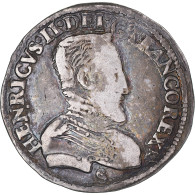 Monnaie, France, Henri II, 1/2 Teston à La Tête Nue, Buste A, 1555, Bayonne - 1547-1559 Henri II