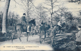 Foret De Rambouillet (Seine-et-Oise) Chasse à Courre, L'Assemblée - Carte N° 156 Non Circulée - Chasse