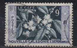 NOUVELLE CALEDONIE NEW NUOVA CALEDONIA 1955 COFFEE FLOWERS 9fr USED OBLITERE' USATO - Used Stamps