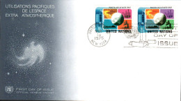 NATIONS UNIES FDC 1975 UTILISATION DE L'ESPACE - FDC