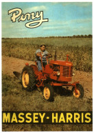 16844 PONY MASSEY HARRIS   TRACTEUR Matériel Agricole N° 17  éditions Centenaire .  (Recto-verso) - Tractors