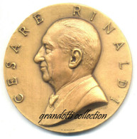 CESARE RINALDI CINQUANTENARIO 1969 MEDAGLIA TERUGGI - Firma's