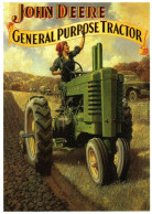 16843 JOHN  DEERE TRACTEUR GENERAL PURPOSE TRACTOR Matériel Agricole N° 10  éditions Centenaire .  (Recto Verso) - Tractors