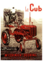 16846 FARMALL CUB Mc CORMICK DEERING  TRACTEUR Matériel Agricole N° 28  éditions Centenaire .  (Recto-verso) - Trattori