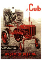 16846 FARMALL CUB Mc CORMICK DEERING  TRACTEUR Matériel Agricole N° 28  éditions Centenaire .  (Recto-verso) - Tractores