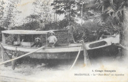 Congo Français, Brazzaville - Le Bateau Diata-Diata En Réparation - Carte Molle N° 8 Non Circulée - Brazzaville