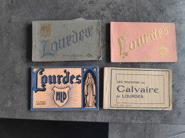 ED DOUCET  CAP LOT 4 CARNET 60 CARTE POSTALE PHOTOS ANNEES 50 CP LOURDES RELIGION CHRISTIANNISME TBE - Luoghi Santi