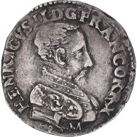 Monnaie, France, Henri II, Teston, 1559, Bordeaux, TTB+, Argent, Gadoury:373B - 1547-1559 Enrique II