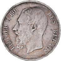 Monnaie, Belgique, Leopold II, 5 Francs, 5 Frank, 1873, TB+, Argent, KM:24 - 5 Frank