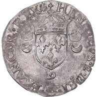 Monnaie, France, Henri II, Douzain Aux Croissants, 1553, Rennes, TTB, Billon - 1559-1560 Francis II