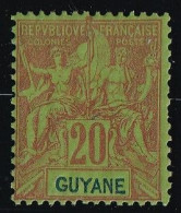 Guyane N°36 - Neuf * Avec Charnière - B/TB - Unused Stamps