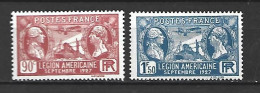 Timbre De France Neuf  N 244 ** + 245 * - Neufs