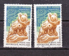 France 2988 Variété Inscription Ile ...fortement Décalée Et Normal  Oblitéré Used TB - Used Stamps