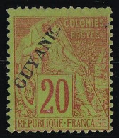 Guyane N°22 - Neuf Sans Gomme - TB - Unused Stamps