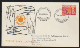 Danemark Denmark 1963 Enveloppe Kobenhavn Premier Jour - Brieven En Documenten