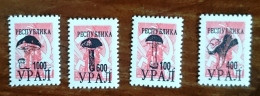 RUSSIE- Ex URSS Champignons Mushrooms, Setas. 4 Valeurs Emises En 1996. ** MNH (16) - Pilze