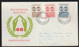 Danemark Denmark 1966 Enveloppe Kobenhavn Premier Jour - Lettres & Documents
