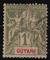 Guyane N°42 - Oblitéré - TB - Usati