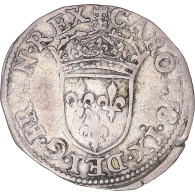 Monnaie, France, Charles IX, Sol Parisis, 1566, Poitiers, TTB+, Billon - 1560-1574 Karl IX.