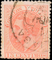 Teruel - Edi O 210 - 15cts. - Mat Trébol "Aliaga" - Usados