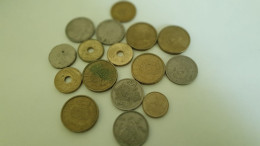 LOT DE 17 PIECES ESPAGNOLES PESETAS - Kiloware - Münzen