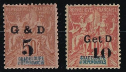 Guadeloupe N°45/46 - Neuf * Avec Charnière - TB - Oblitérés