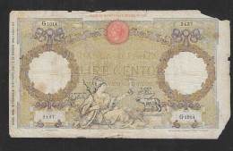 REGNO VITTORIO EMANUELE III 100 LIRE "AQUILA ROMANA" CON FASCIO 13.02.1943 - 100 Liras