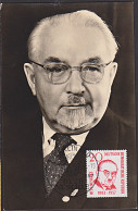 DDR MC Maxkarte 1957 Otto Nuschke Stellvertretender Ministerpräsident CDU - Maximumkarten (MC)