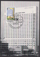 MC Maxkarte 1981 10 Pf "Frühjahrsmesse Hotel Merkur Leipzig " Seltener SSt. Hoteleröffnung DDR MiNr. 2593 - Maximumkaarten