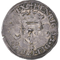 Monnaie, France, Henri II, Douzain Aux Croissants, 1551, Caen, TTB, Billon - 1547-1559 Enrique II