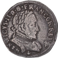 Monnaie, France, Henri II, Teston Au Buste Lauré, 2e Type, 1560, Bayonne, TTB+ - 1547-1559 Enrique II