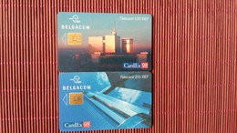 Cardex 98  2 Different Cards Belgium Used Rare - With Chip