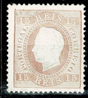 Portugal, 1870/6, # 38f Dent. 13 1/2, Tipo I, MH - Nuovi