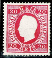 Portugal, 1884, # 66b Dent. 13 1/2, Tipo VI, P. Porcelana, MH - Nuovi