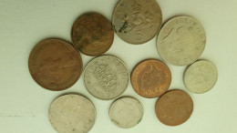 LOT DE 10 PIECES ANGLAISES LIVRE SCHILLING - Kiloware - Münzen