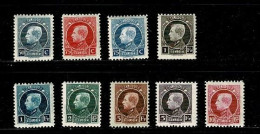 1922 211/219** : Albert I (type Montenez) - 1921-1925 Petit Montenez