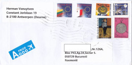 EUROPEAN UNION, HALLOWEEN, PAINTING, SEAL, FINE STAMPS ON COVER, 2021, BELGIUM - Lettres & Documents