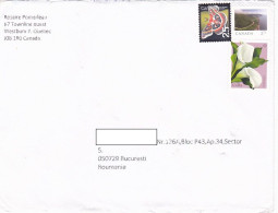 LANDSCAPE, BUTTERFLY, CALLA FLOWERS, FINE STAMPS ON COVER, 2020, CANADA - Lettres & Documents