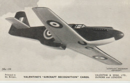 VALENTINE'S  AIRCRAFT RECOGNITION  CARDS - 1939-1945: 2ème Guerre