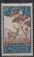 NOUVELLE CALEDONIE NEW NUOVA CALEDONIA 1928 POSTAGE DUE STAMPS TAXE SEGNATASSE MALAYAN SAMBAR 2c MH - Strafport