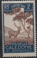 NOUVELLE CALEDONIE NEW NUOVA CALEDONIA 1928 POSTAGE DUE STAMPS TAXE SEGNATASSE MALAYAN SAMBAR 2c MH - Segnatasse